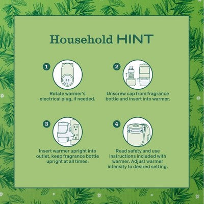 Mrs. Meyer's Clean Day Premium Scented Oil Plug-In Diffuser Air Freshener Starter Kits - Iowa Pine - 1 Warmer + 1 Refill - 0.67 fl oz