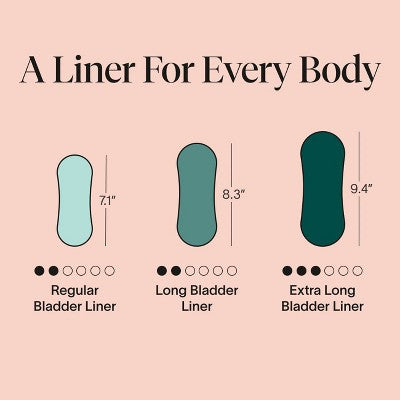 Cora Organic Cotton Bladder Liners - Extra Long - 30ct