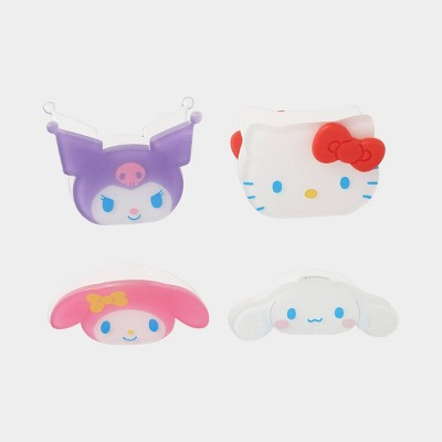 Girls' 4pk Hello Kitty and Friends Mini Clip Set