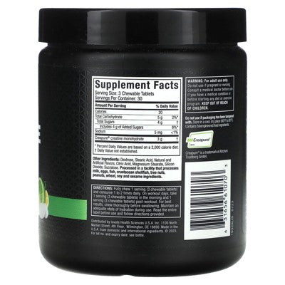MuscleTech Creatine Chews, Citrus Burst, 90 Chewable Tablets (1 g per Tablet)