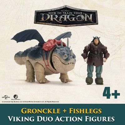 How to Train Your Dragon Fishlegs & Meatlug Figures
