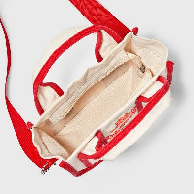 Girls' Cherry Mini Tote Crossbody Bag - art class Red