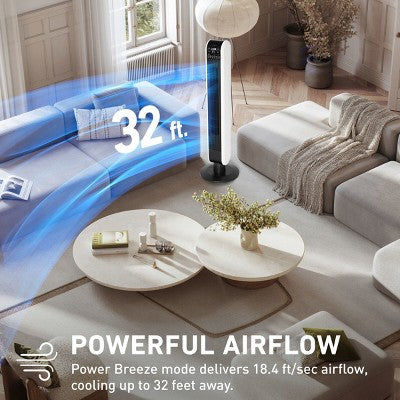 Holmes 40' Wi-Fi Tower Oscillating Fan with Clean Breeze (LOCAL PICKUP ONLY)