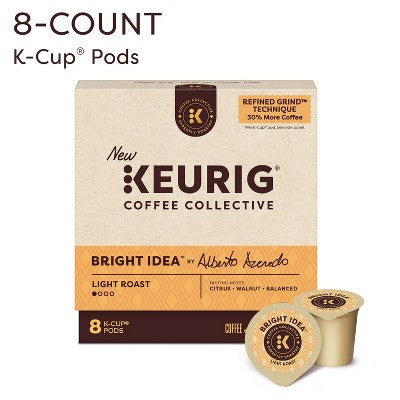 Keurig Coffee Collective Bright Idea Light Roast K-Cup Coffee Pods - 8ct (LOCAL PICKUP ONLY)
