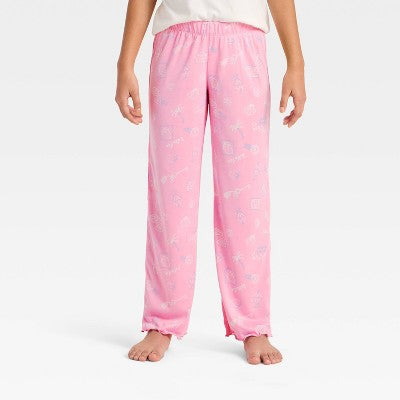 Girls' 2pc Vacation Postage Pajama Set - Cat & Jack Pink XS