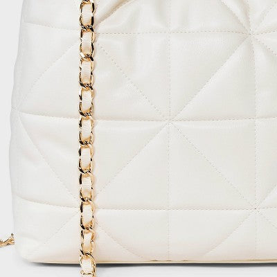 Rouched Chain Crossbody Bag - A New Day Cream
