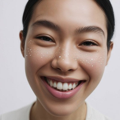Fazit Silver Glitter Freckle Makeup Patches