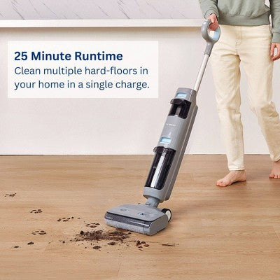 Tineco GO H2O SENSE Cordless Floor Washer with Mess Detection-Titanium Powder Blue: Multipurpose, Hardwood, Hard Floor, 2 Speeds, 0.6L Water Tank