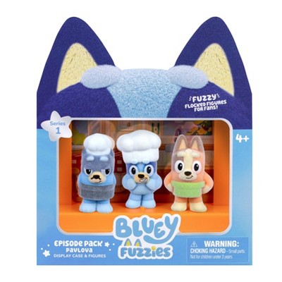 Bluey Fuzzies Episode Pack Pavlova Display Case and Figures
