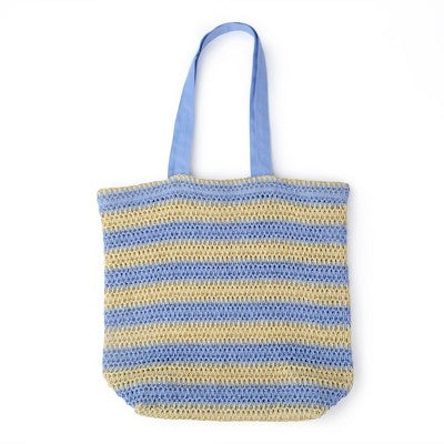 Woven Tote Blue - Bullseye's Playground