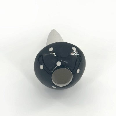 Ceramic Mushroom Watering Stake Black - Bullseye's Playground