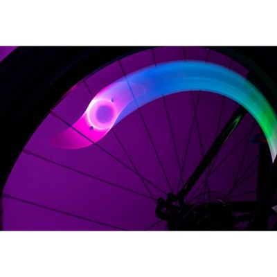 Brightz Spoke LED Bike Light - Color Morphing: Silicone, 15-Hour Battery Life