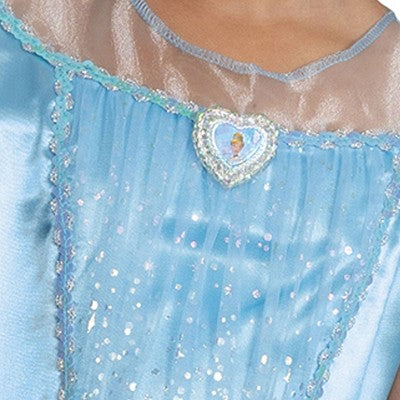 Disney Princess Kids' Cinderella Deluxe Costume Dress Light Blue 7-8 (LOCAL PICKUP ONLY)