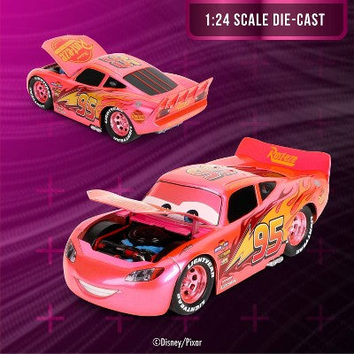 Jada Pink Slips Lightning McQueen Chase Toy Vehicle 1:24 Scale