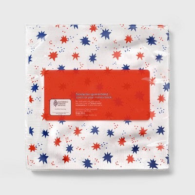Disposable Napkins - Red White Blue - 40ct - up&up