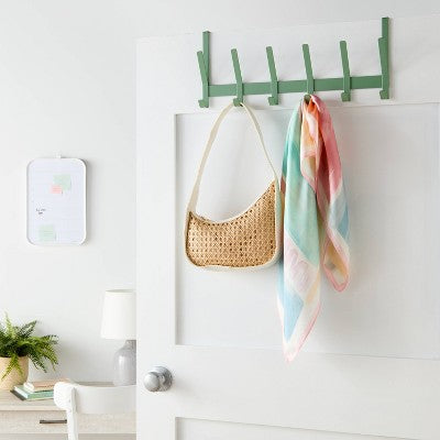 Over The Door 6 Hook - Sage - Brightroom