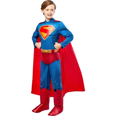 DC Comics Kids' Superman Halloween Light-Up Costume Jumpsuit L
