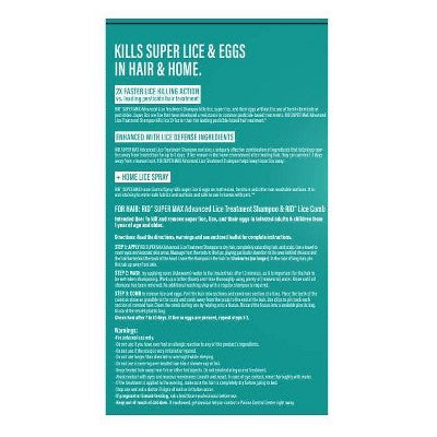 RID Super Max 5-in-1 Hair & Home Complete Lice Treatment Kit