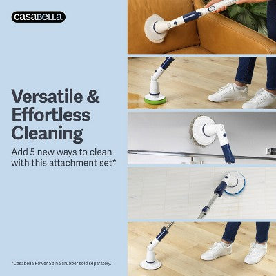 Casabella Power Spin Scrub and Shine Attachment Set - 6ct
