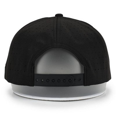 Waggle Adult Polyester Glizzy Baseball Hat - Black