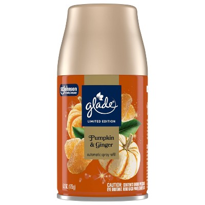 Glade Automatic Air Freshener Room Spray Holiday Scent Refill - Pumpkin & Ginger - 6.2 oz
