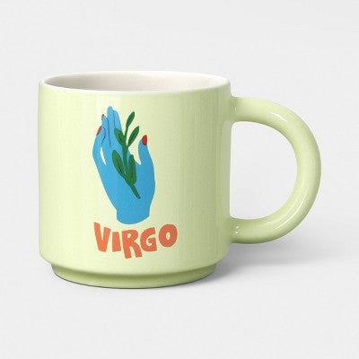 15 fl oz Zodiac Virgo Mug Green - Room Essentials