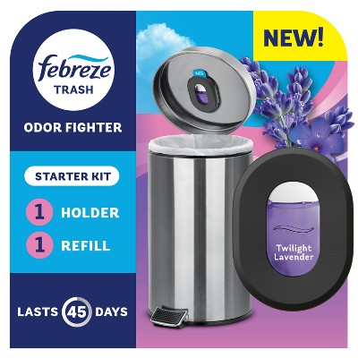 Febreze Trash Twilight Lavender Air Freshener Starter Kit: Oil, 2-Pack, Non-Powered