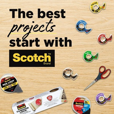 Scotch Create Removable Double-Sided Fabric Tape: Hemming & Fashion Tape, 0.75" x 180", Clear