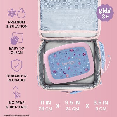 Bentgo Kids' Double Insulated Lunch Bag - Lavender Galaxy