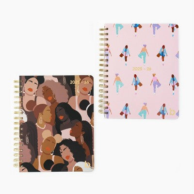 Be Rooted Be Rooted 7"x9" Academic Planner 2025 - 26 All Over Print Purple