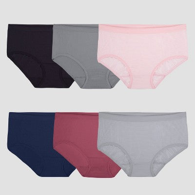 Fruit of the Loom Women's 6pk Seamless Brief Underwear - Colors May Vary 9