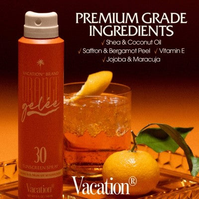 Vacation Sunscreen Orange Gelee Spray Oil - SPF 30 - 5 fl oz: Whole Body Application, Scented, Octocrylene