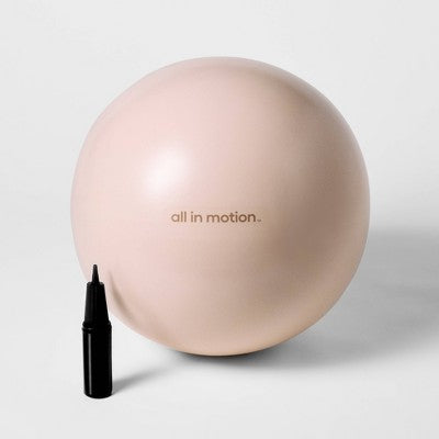 Weighted Stability Exercise Ball - Cream 55cm - All In Motion