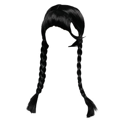 Wednesday Series Wig and Cat Ears - (Children's)