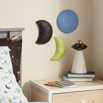 3pc Resin Moon Kids' Wall Decor Set - Pillowfort (LOCAL PICKUP ONLY)