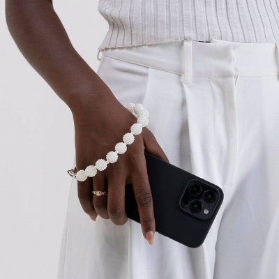 Hello Lux Phone Wristlet - Berry Pearl Beads