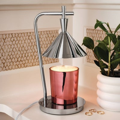 Candle Lamp Warmer Silver Tri Shade - Threshold