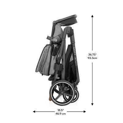 Evenflo Shyft Intuiti Travel System Featuring Revolve180 LiteMax NXT - Fossil Gray (LOCAL PICKUP ONLY)