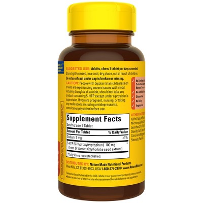 Nature Made 5-HTP Chewable Tablets - 30ct