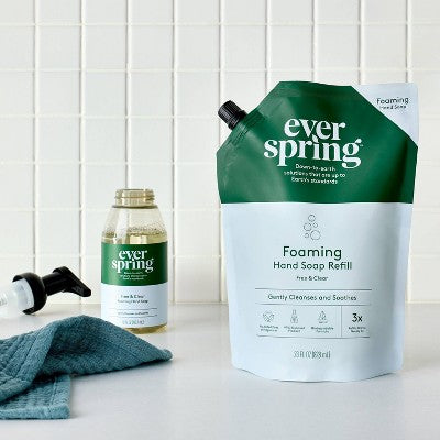 Foaming Hand Soap Refill - Free and Clear - 28 fl oz - Everspring