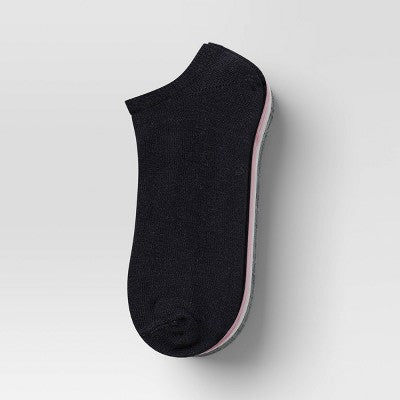 Girls' 8pk Ankle Socks - Dealworthy Dark Pink XS/S