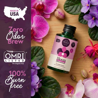 WE THE WILD Bloom Concentrate Fast-Release Organic Plant Food for Flowering Houseplants 5.1 fl oz