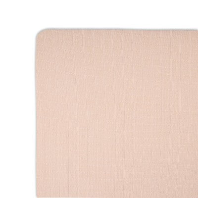 Crane Baby Cotton Muslin Fitted Crib Sheet - Desert Rose: 100% Cotton, Solid Pattern, Standard Size, Woven Construction