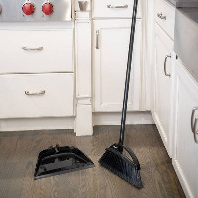 O-Cedar Indoor/Outdoor Assembled Strong Sweep Broom with Step On Dust Pan (LOCAL PICKUP ONLY)
