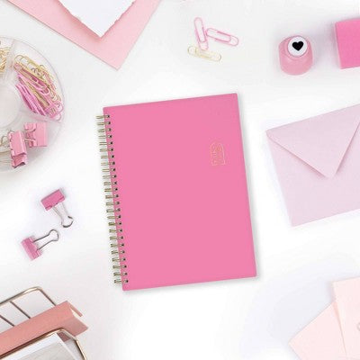 Rhi James for Blue Sky Weekly/Monthly Planner Notes (15 Month) Wirebound 5.875"x8.625" Solid - Pink
