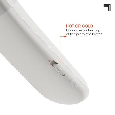 Sharper Image Cordless Cool and Heat Neckwear Device White
