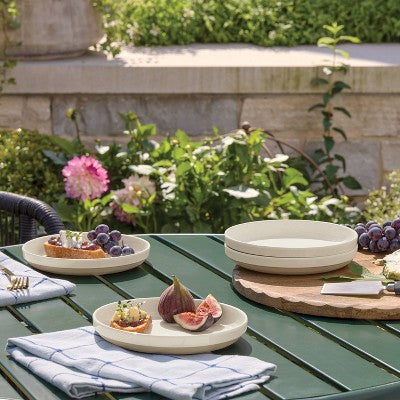 4pk 6.5" Melamine Appetizer Plates Sour Cream - Hearth & Hand with Magnolia