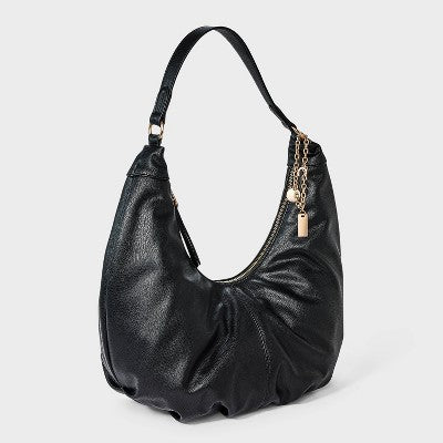 Oversized Crescent Shoulder Bag - Universal Thread Black