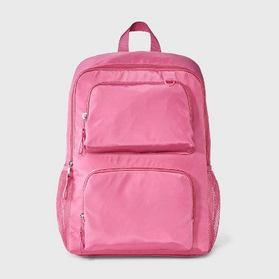 Girls' 18" Two Pocket Backpack - art class Pink