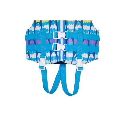 Speedo SMS Child PFD Kids' Life Jacket Vest - Blue/Black Striped